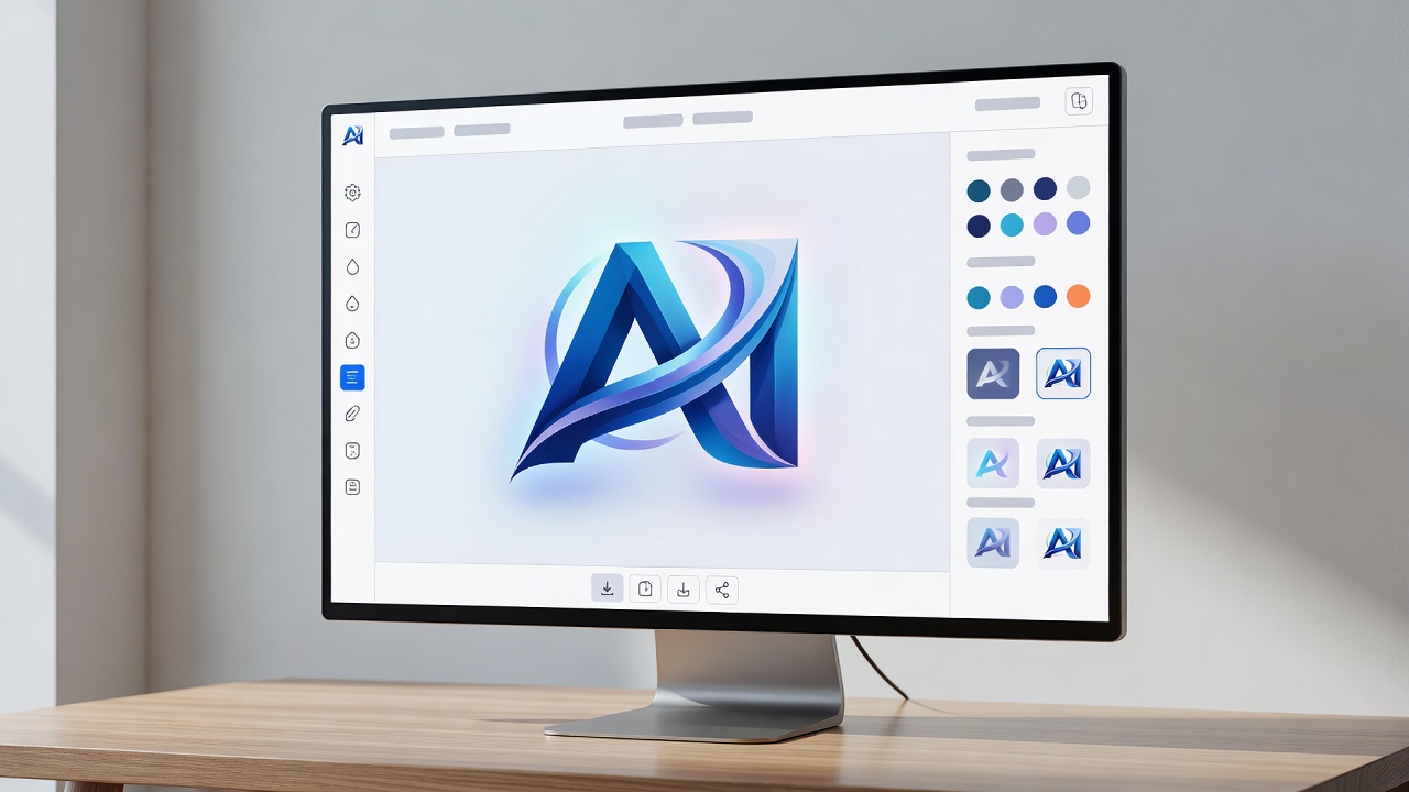 Designhill AI Logo Creator Interface Mockup